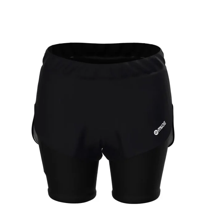 Quần shorts chạy bộ nữ Solid Black