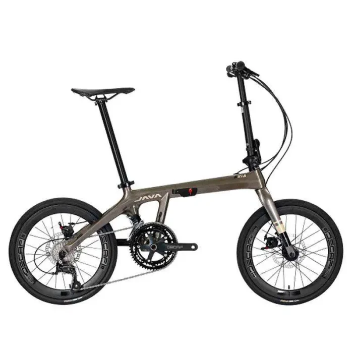 Xe đạp gấp Java ARIA CB 18S sang trọng Shimano phía sau dành cho mọi lứa tuổi Unisex Khung sợi carbon 20 inch Xe đạp đường trường gấp dành cho nam nữ