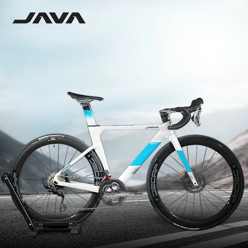 Xe đạp đua Java FUOCO TOP 24 tốc độ Khung sợi carbon Xe đạp đua Một tay lái Đĩa phanh thủy lực Má phanh xe đạp cho người lớn