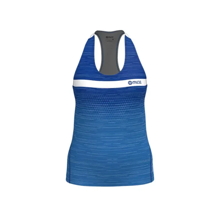 Áo chạy bộ không tay nữ Trigrade Blue