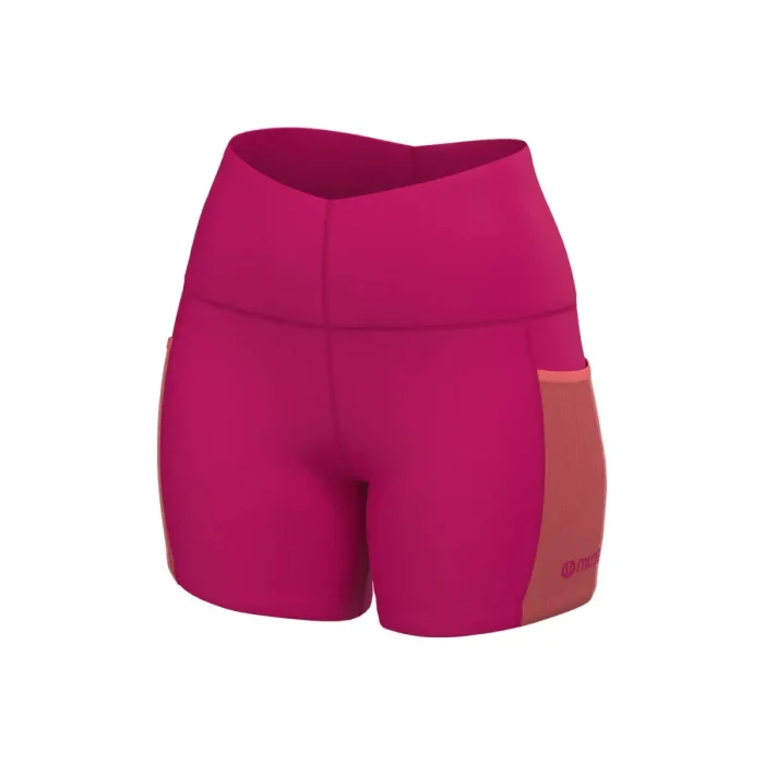 Quần shorts chạy bộ nữ túi bên hông Fuxia – Dài ống 14cm/5.5″