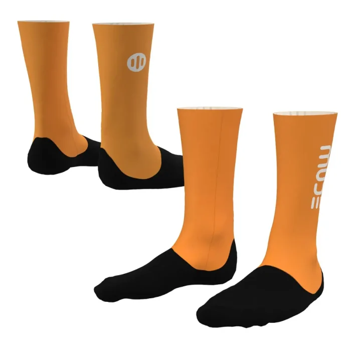 Vớ Đạp Xe AERO Quarter Crew Orange