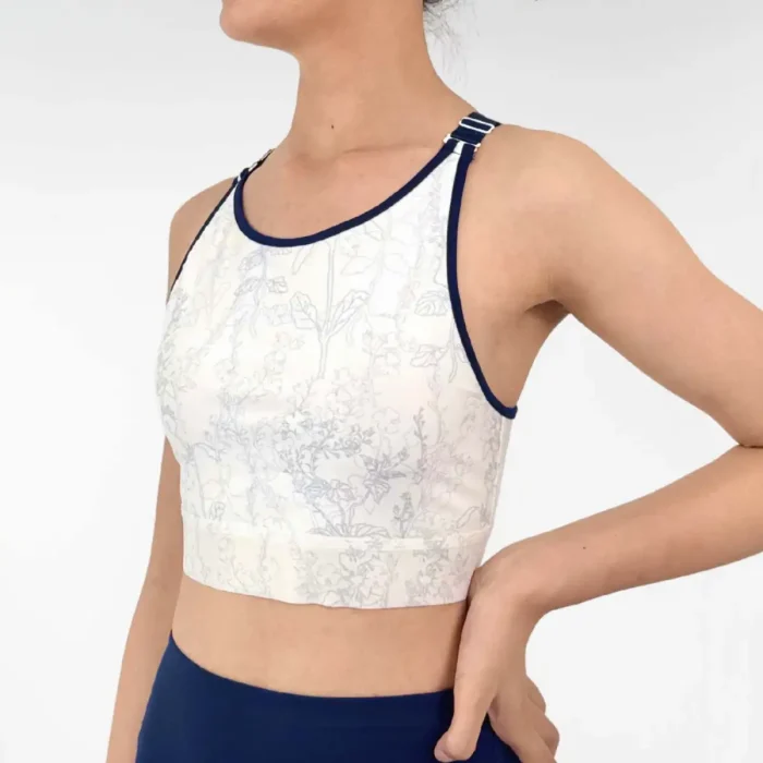 Áo Bra Cổ Yếm Hoạ Tiết