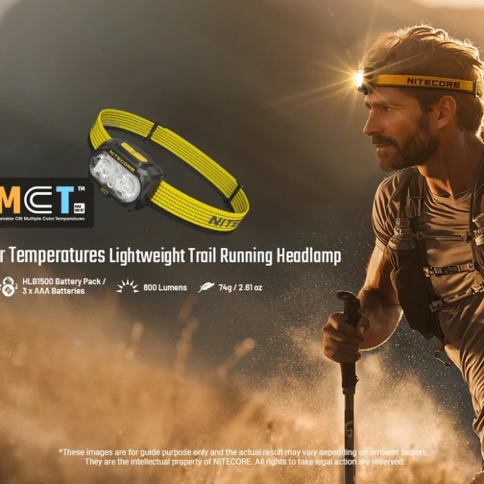Đèn pin đội đầu NITECORE UT27 MCT – 800 Lumens | Đèn chạy bộ & Trail