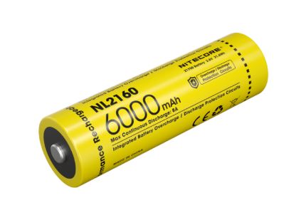 Pin Nitecore NL2160 6000mAh 21700 Li-ion – Pin Sạc Dung Lượng Cao Cho Đèn HC70