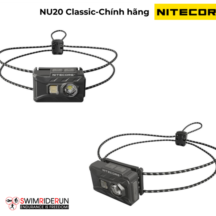 ĐÈN ĐỘI ĐẦU NITECORE NU20 CLASSIC – SIÊU NHẸ 38G, 360 LUMEN