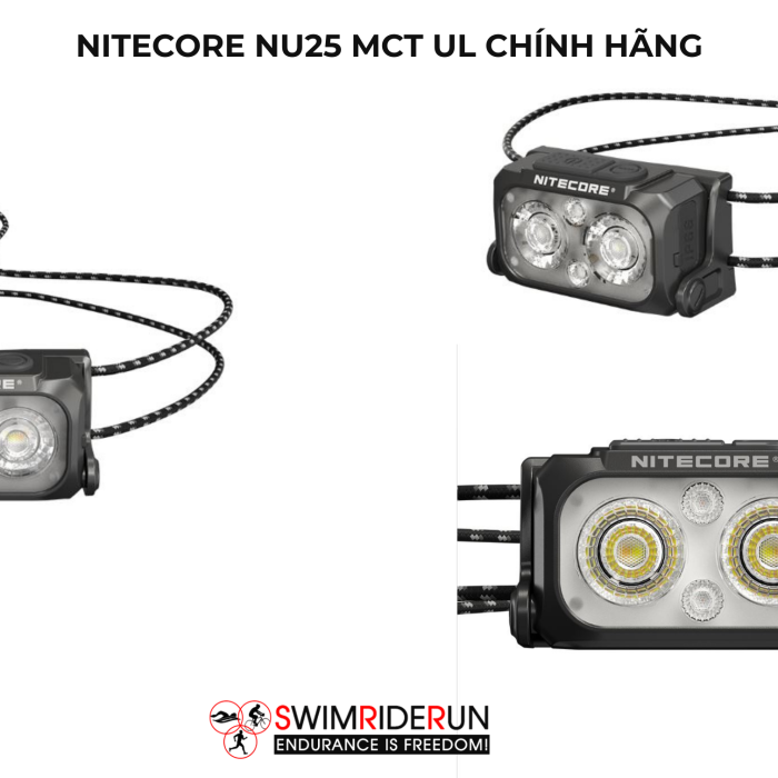 Đèn Đội Đầu Nitecore NU25 MCT UL – Siêu Nhẹ 47g, 400 Lumen, 3 Nhiệt Màu Cho Chạy Trail